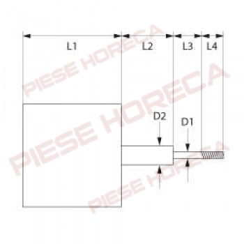 Motor ventilator pentru cuptor,  tip FIR1092 M6R IT, alimentare 220-230V/380-415V, 3 faze 50Hz 0,19kW, 1350rpm, dimensiuni ax  CONFORM SCHITEI ATASATE.  Pentru convectomate ZANUSSI
